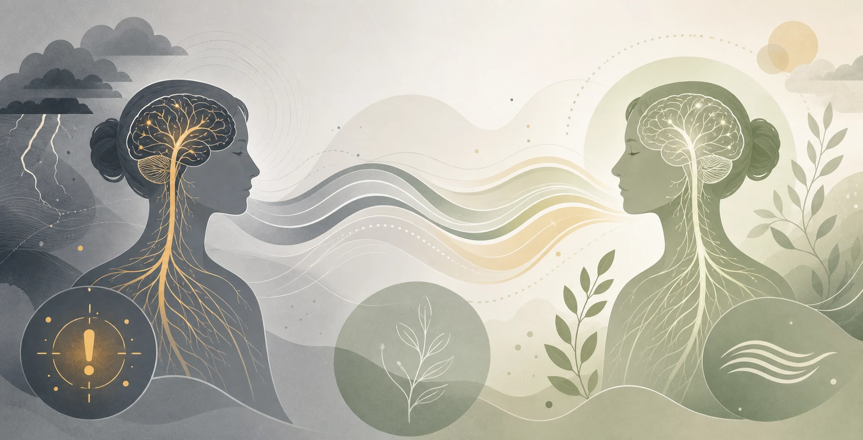 Nervous system returning to calm