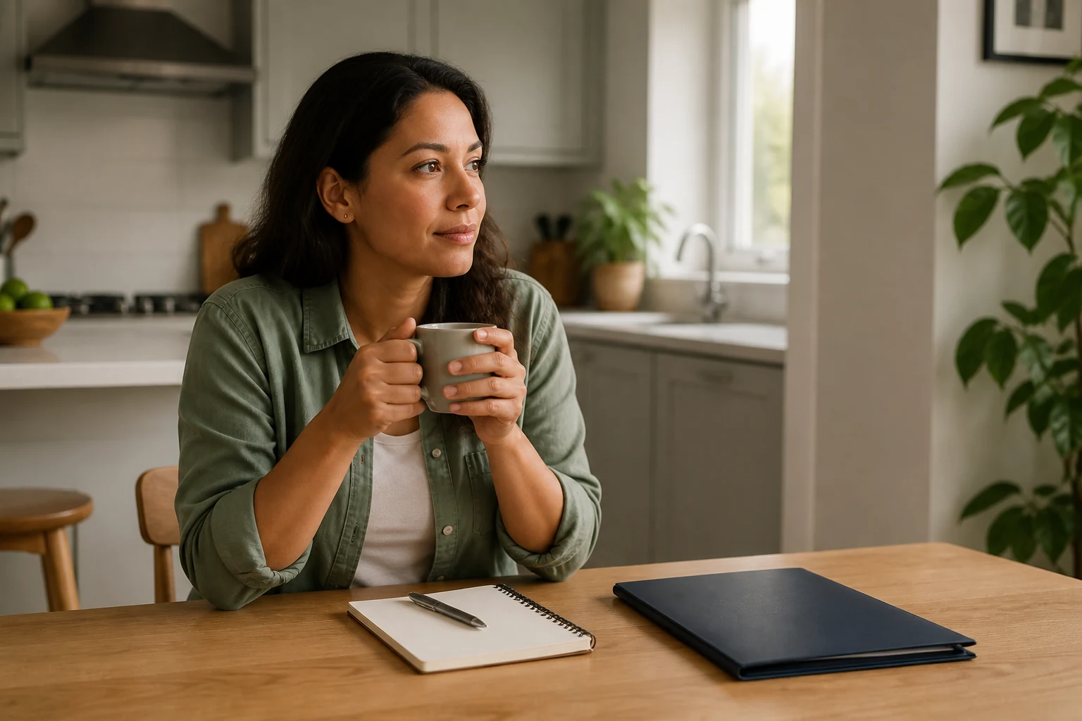 Quiet medical reflection scene