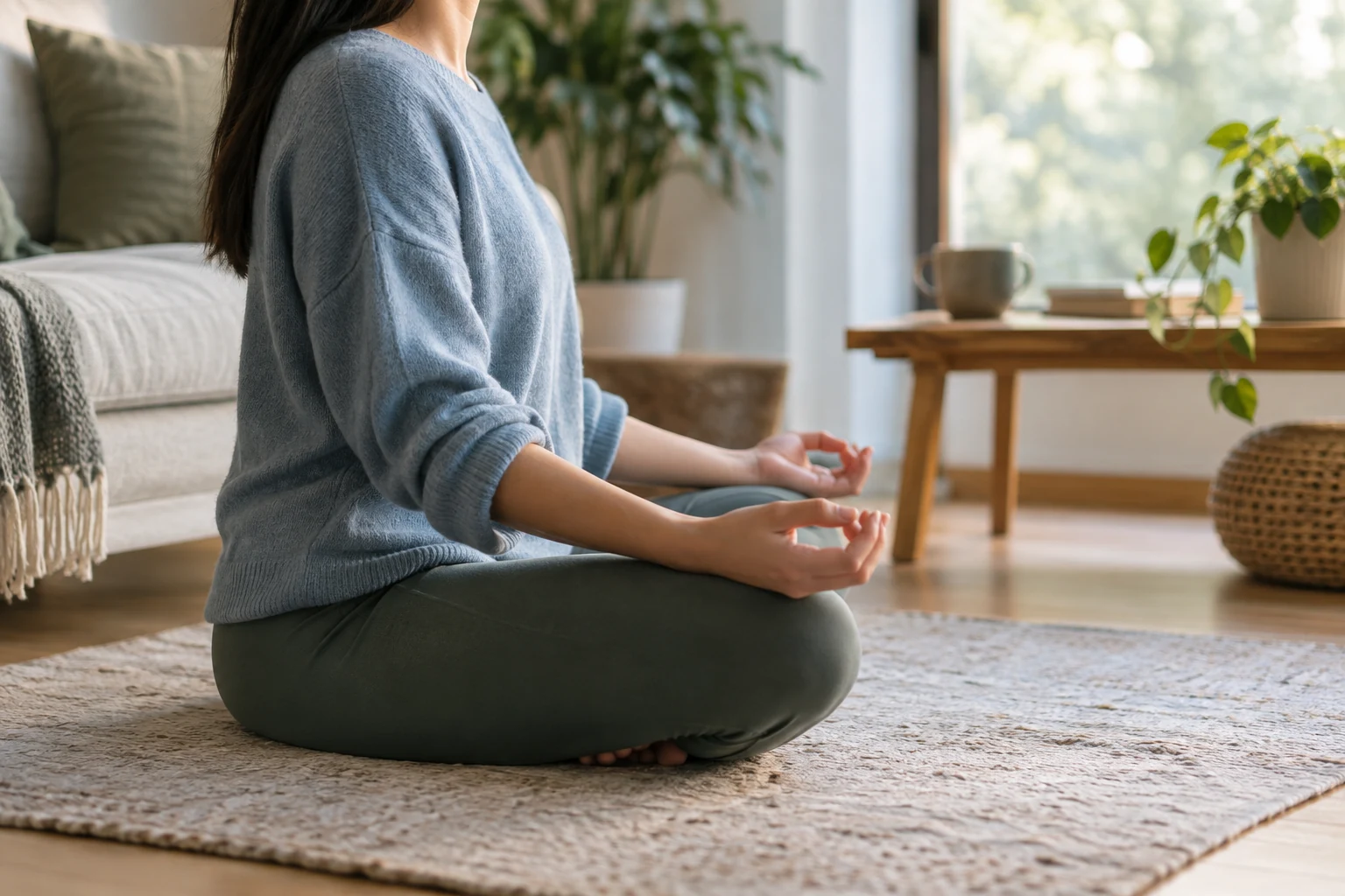 Grounding with steady breath